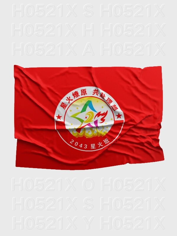 小学生一年级星火2班的班徽设计图片及说明 h0521x 云林县实验小学