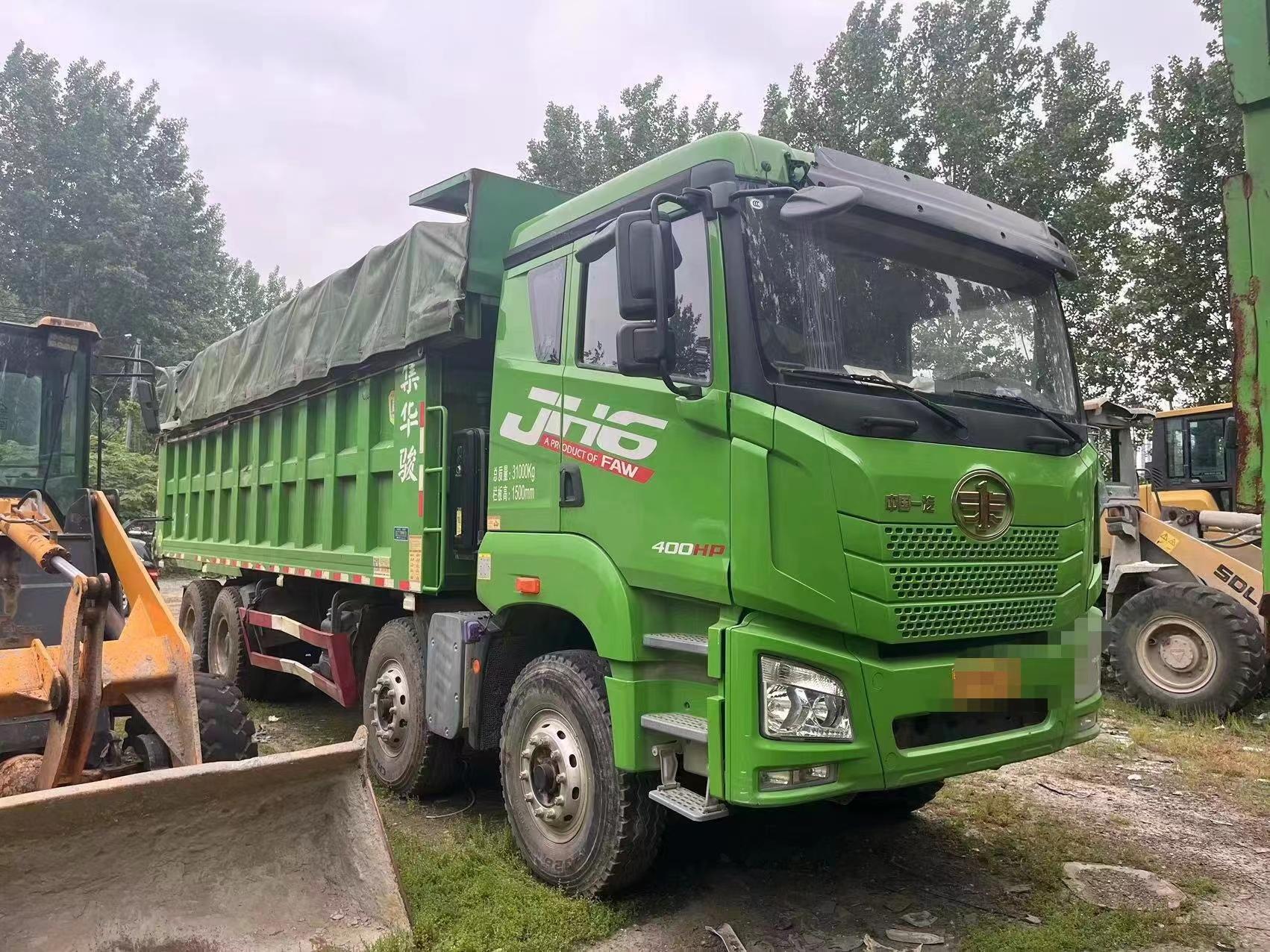 解放jh6前四后八自卸车,21年6月,7.6箱,精品车况