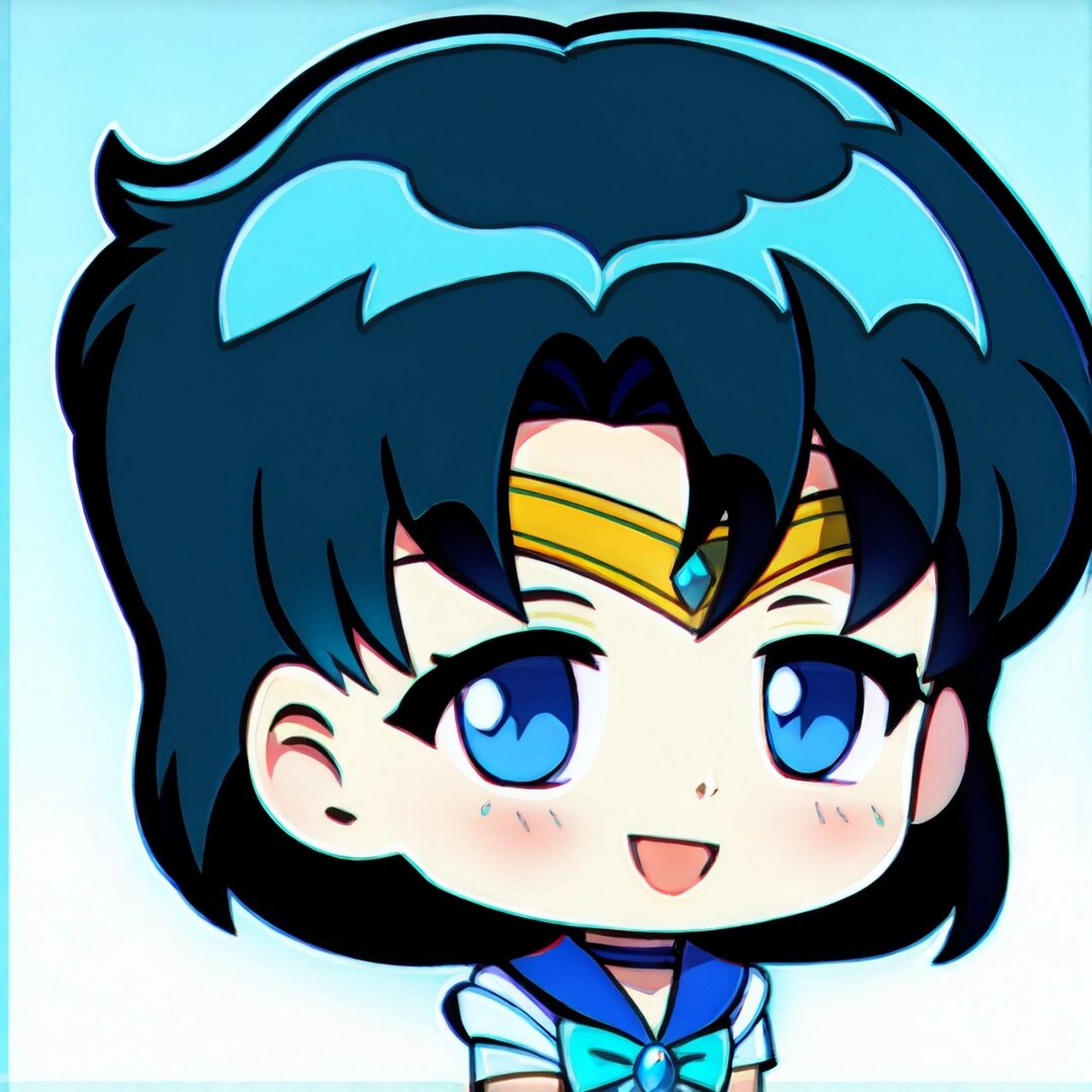 【头像】q版本水野亚美90 q版的亚美真的好乖噢~符合人设性格哎