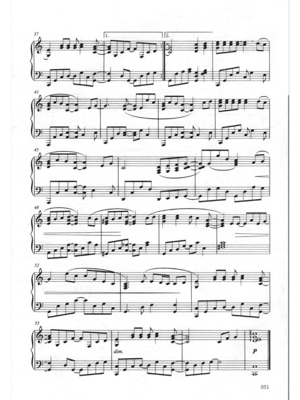 经典影视歌曲《昨日重现》钢琴谱来啦～ 这首歌曲入围了奥斯卡百年