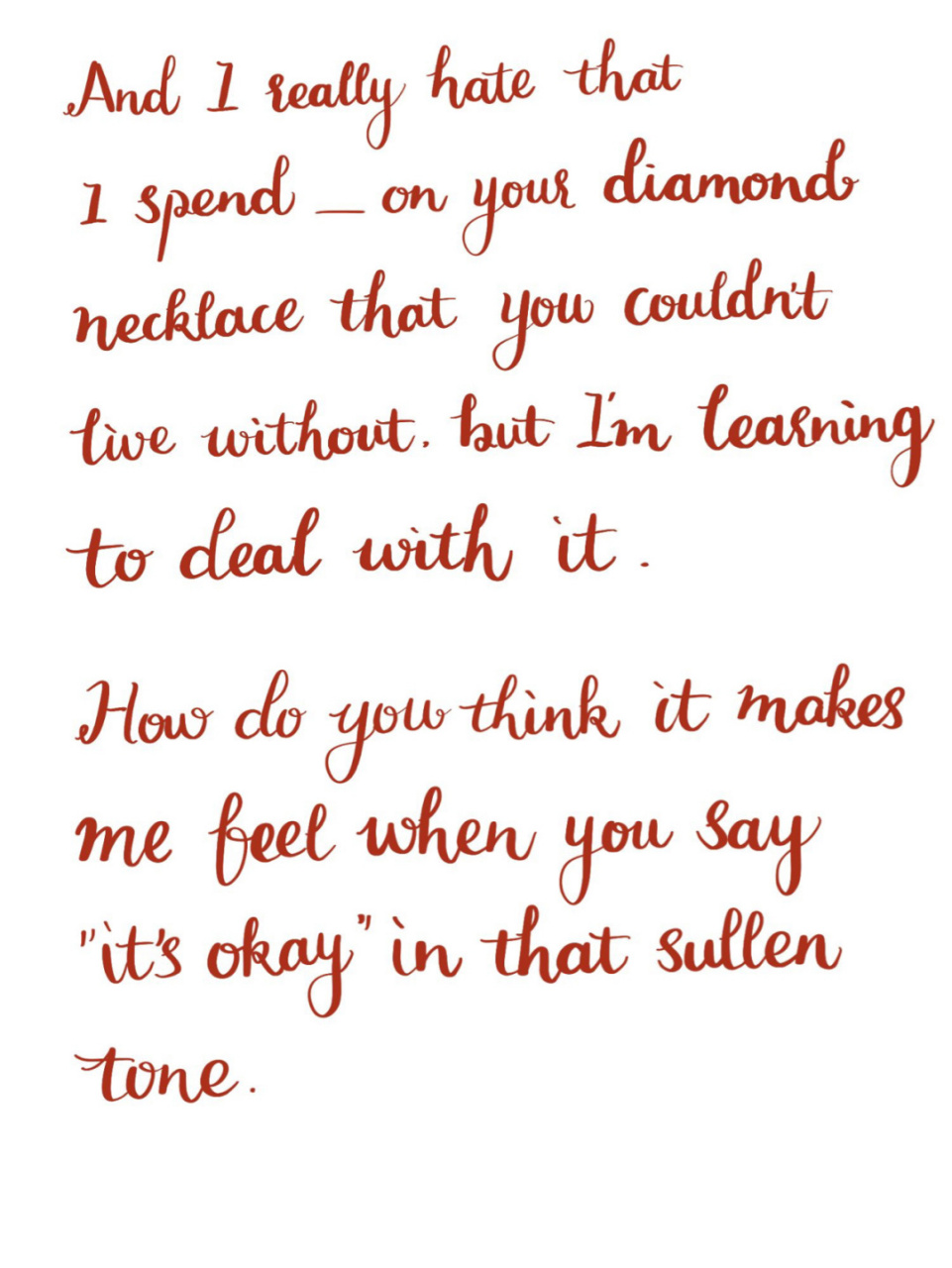 brush lettering花体字练习第二篇9696 今天练字练开心了 就像我