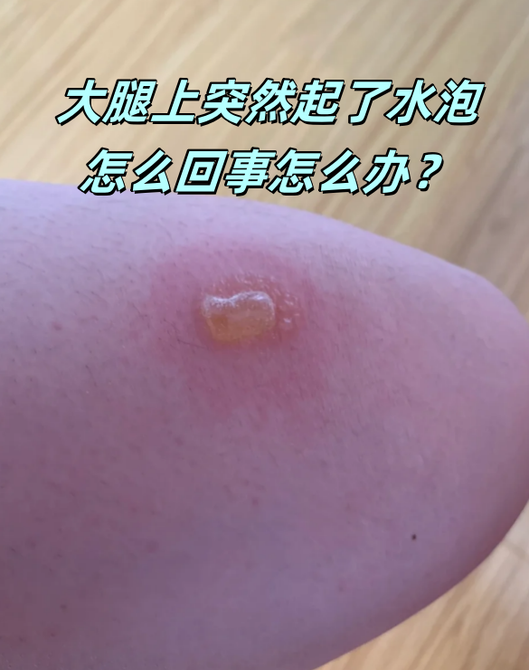 大腿上突然起了水泡,可能由多种原因引起,需根据具体情况进行诊断和