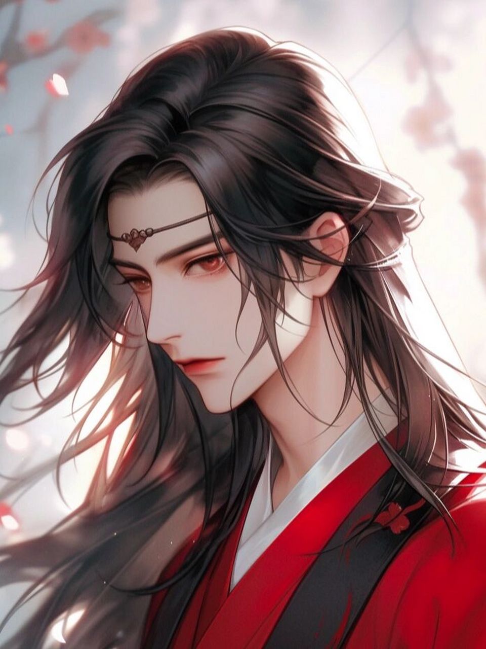 古风红衣美男子·古风男生头像