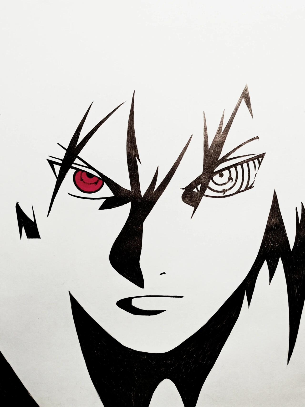 火影宇智波佐助手绘