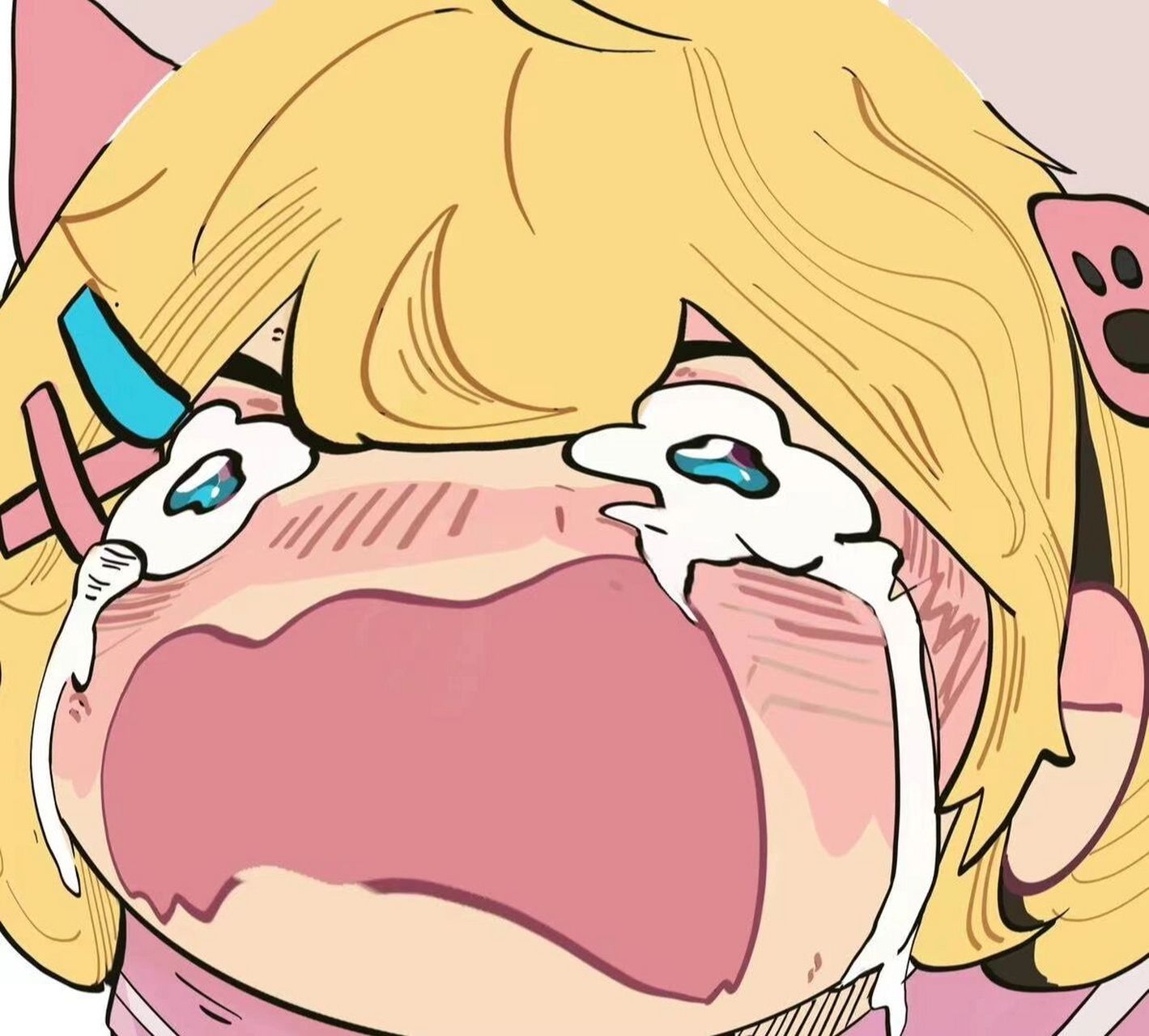 蛋仔派对jk妹绝望表情包发疯落泪不想开学        受不了,不想去学校!