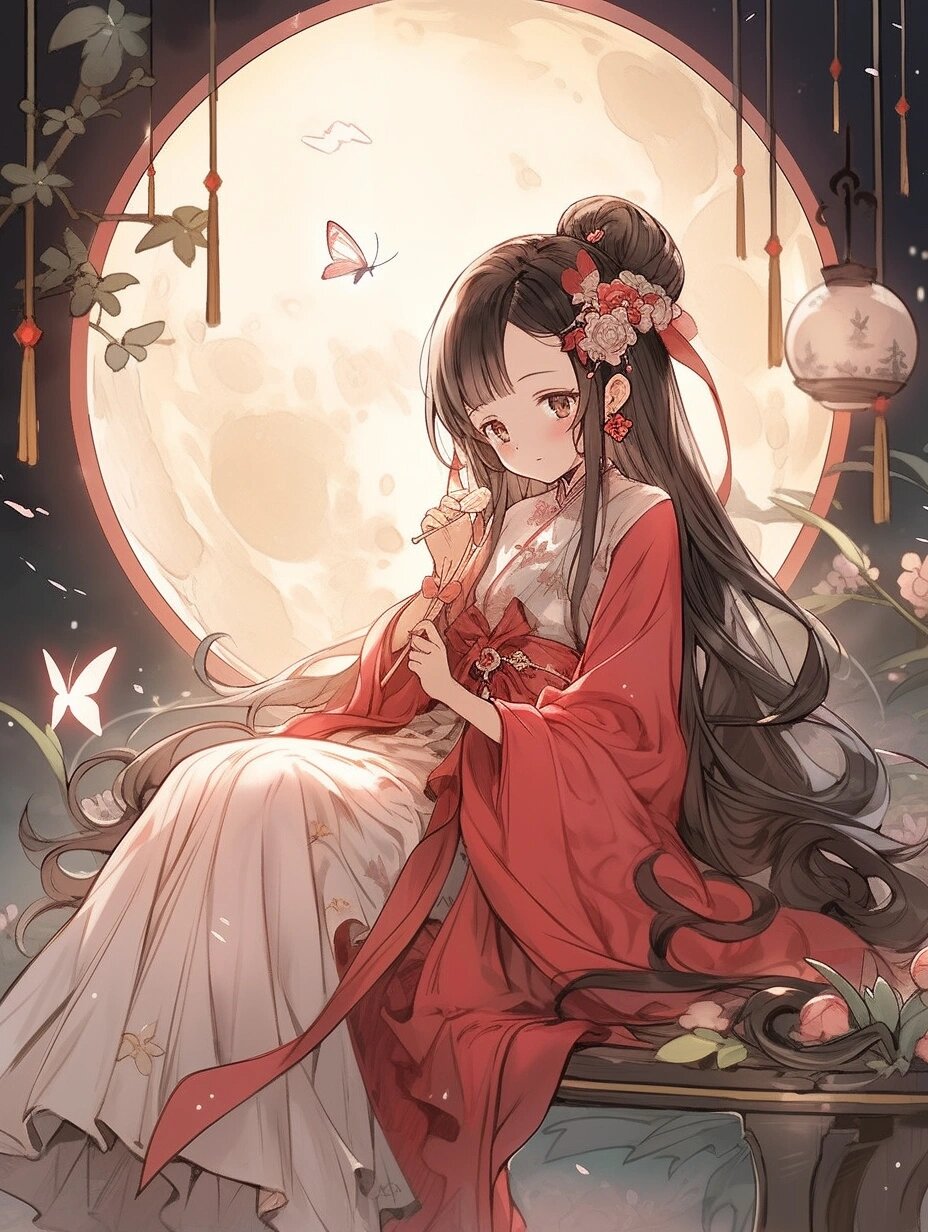 古风头像||一袭红衣,你的月亮姐姐