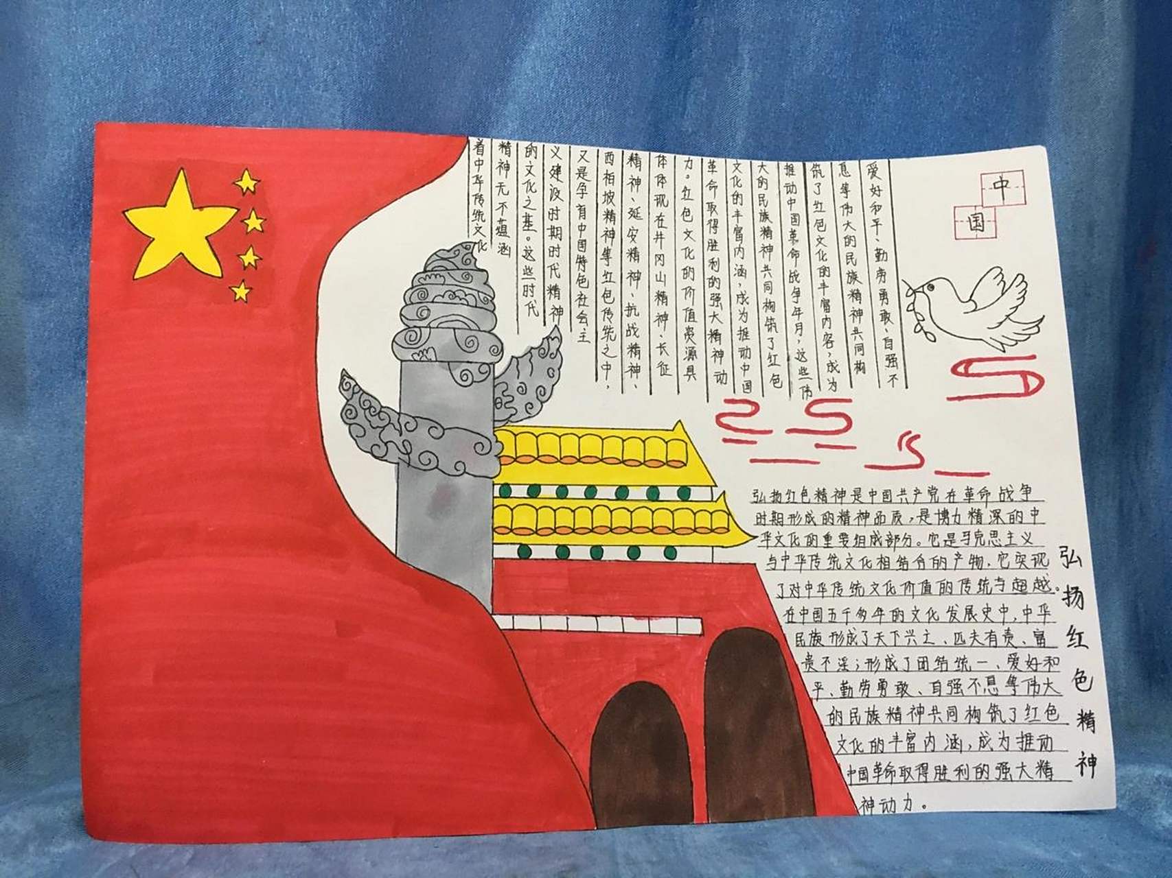 弘扬红色精神手抄报及内容 弘扬红色精神手抄报及内容