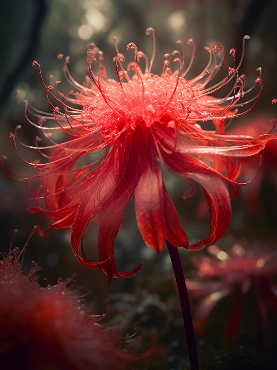 叶生无花,相念相惜却不得相见 手机壁纸  唯美壁纸  彼岸花壁纸 #每日