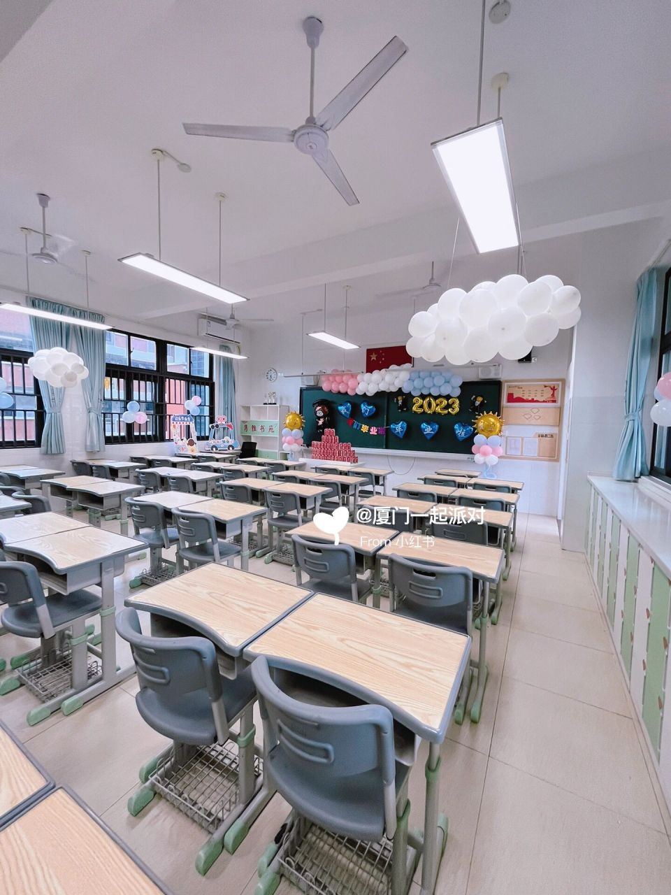 小学初中毕业班级教室布置装饰我们毕业啦