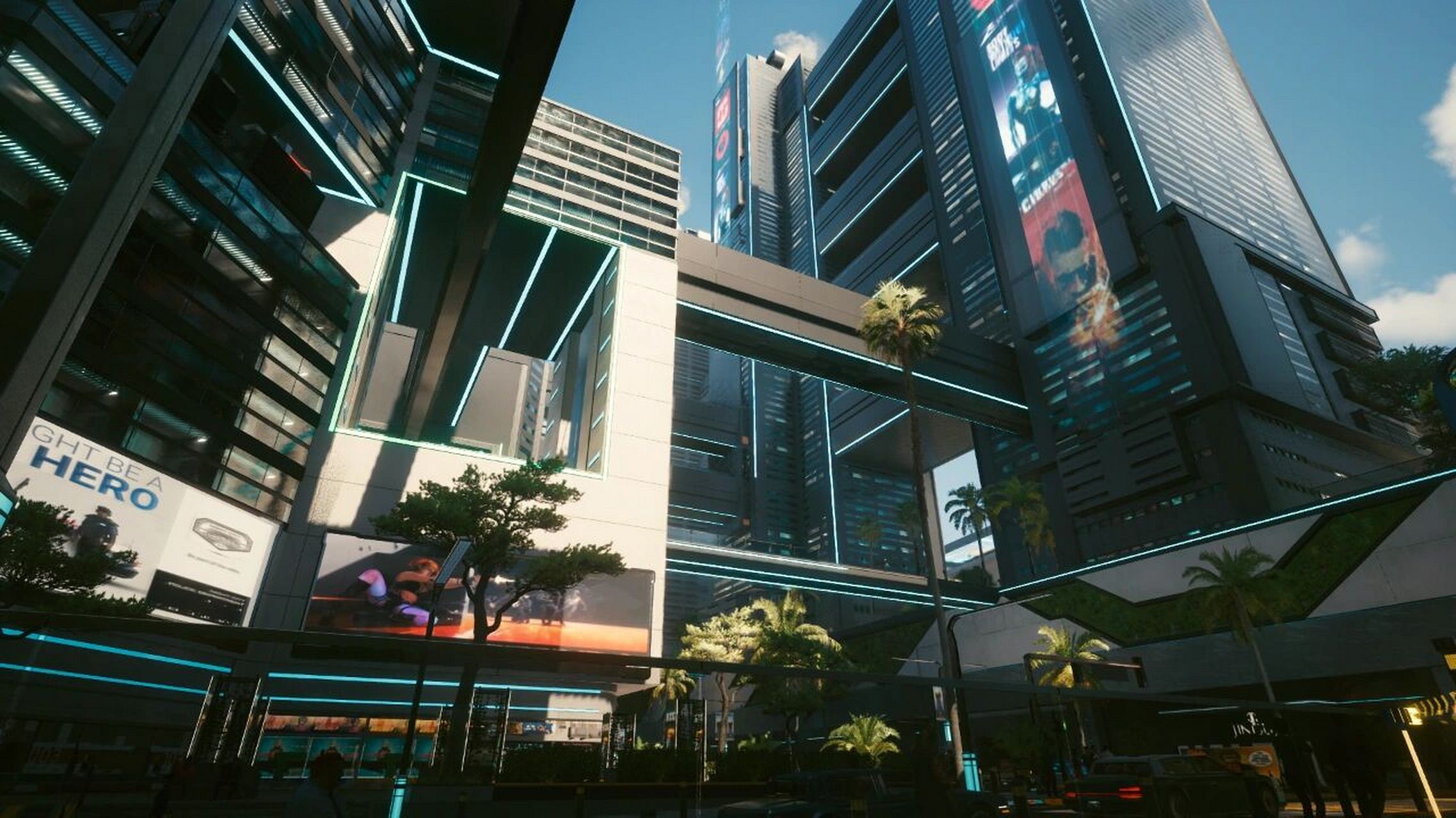 朋克2077 从赛博朋克各个游戏画面截下来的电脑壁纸,高科技未来建筑风