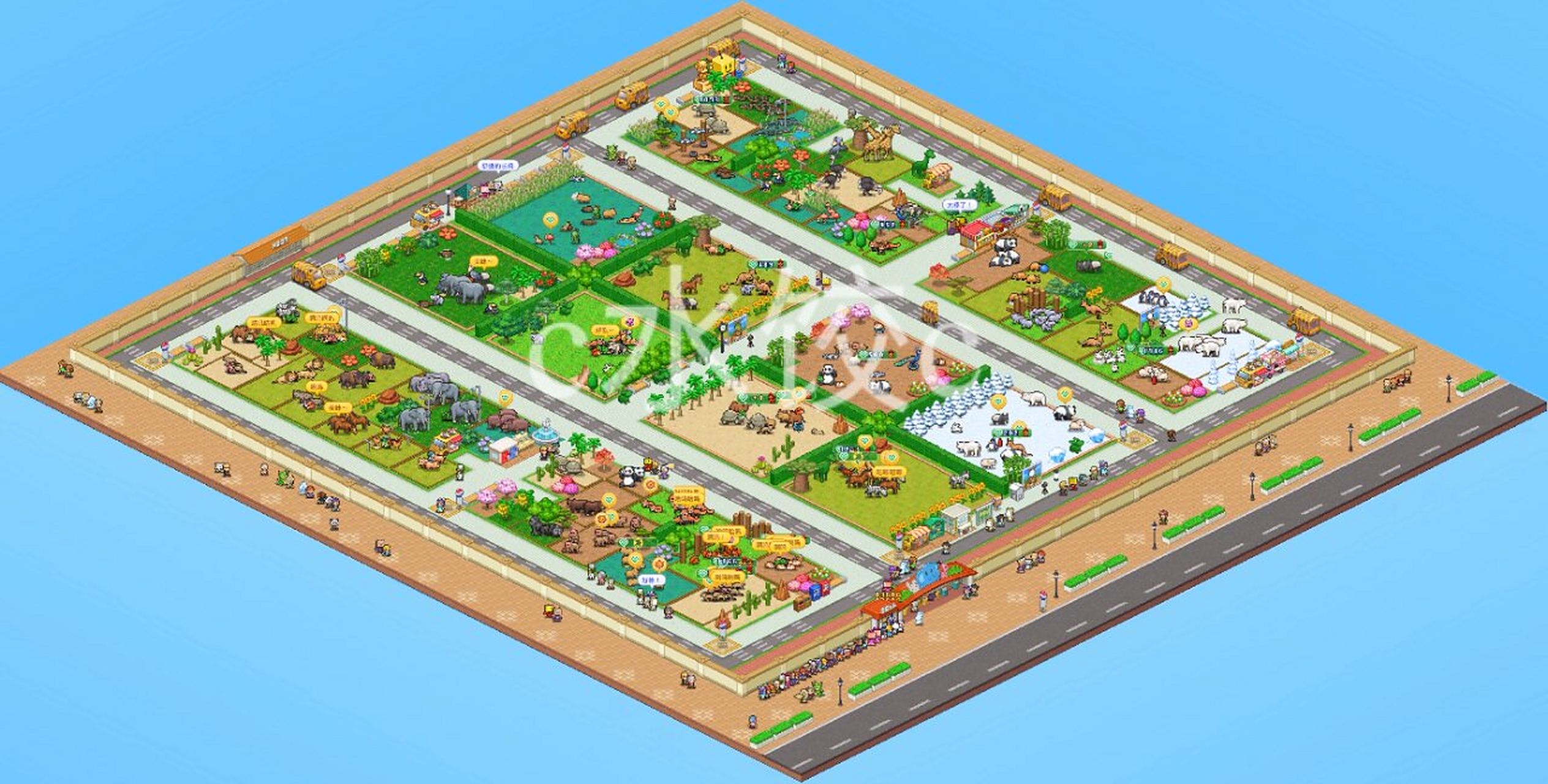 开罗游戏|探险顽皮动物园布局|全特别区域78 开罗游戏~攻略 《探险