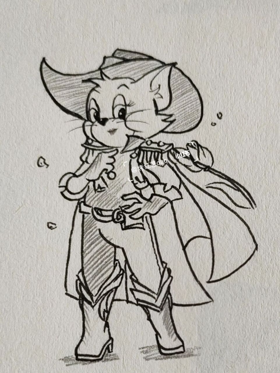 之前没画完的合集~ #简笔画# #猫和老鼠# @右右@星海