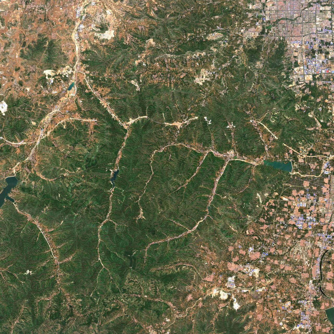 山东省青州市,寿光市,潍坊市最新最新最新 卫星地图  2022年5月31日10