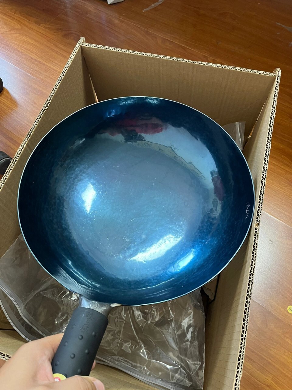 正宗章丘铁锅 抖音购入的臻三环手工锻打铁锅,对比了好多家选择了他们