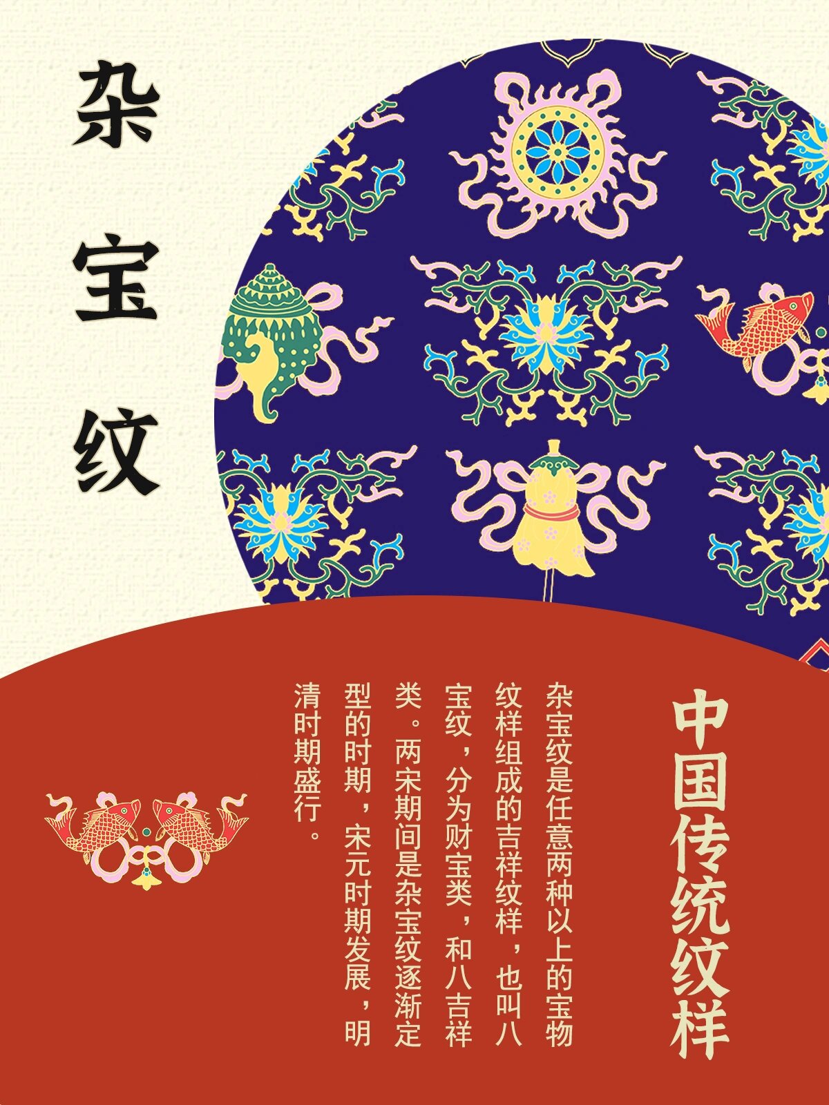 杂宝纹 八宝纹 中国传统纹样图案 传统文化