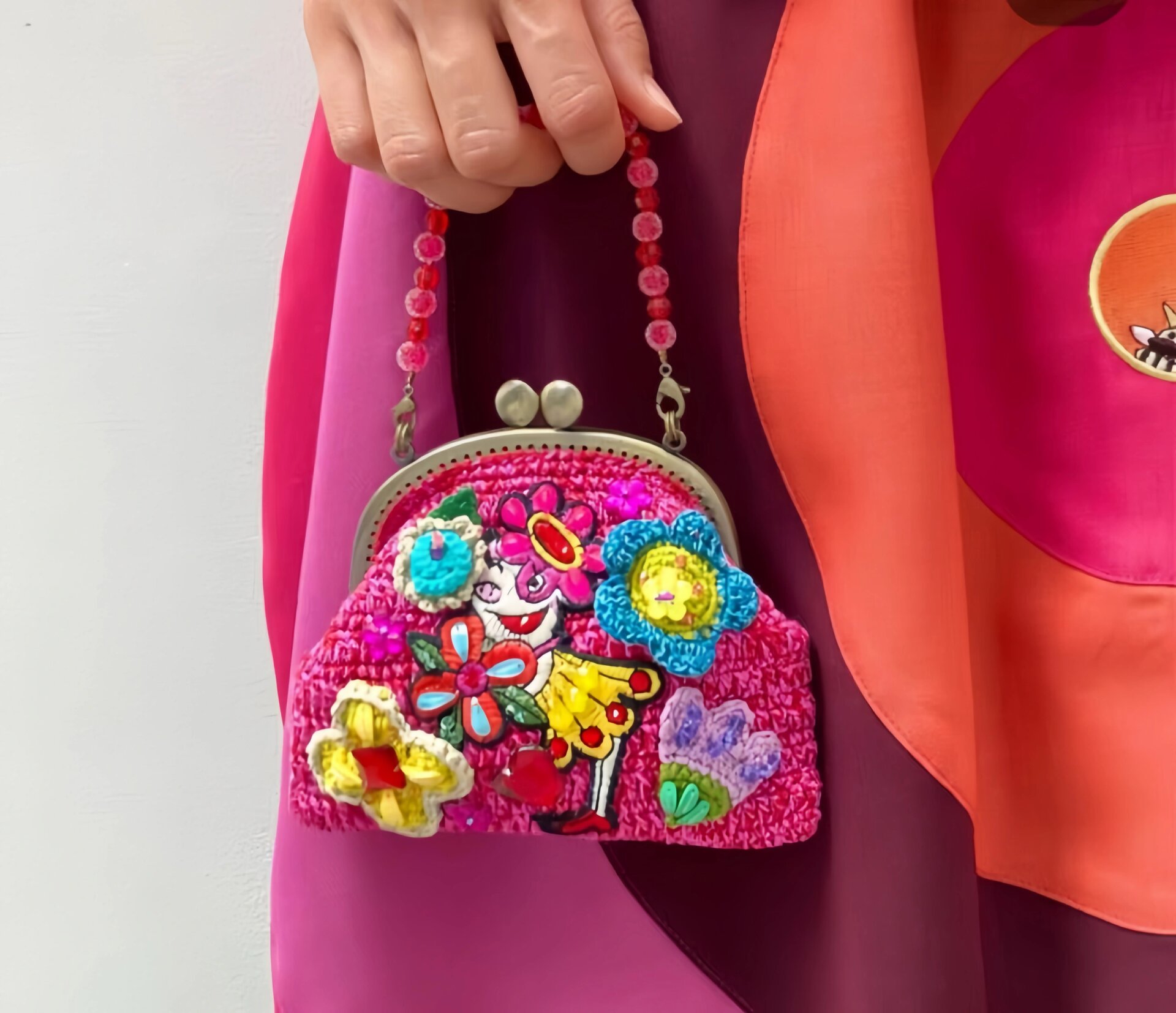 手工钩织——口金包