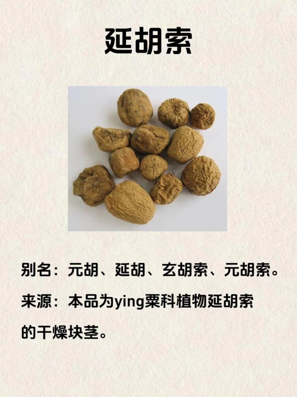 延胡索中成药图片