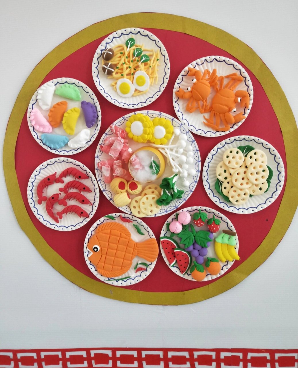 幼儿园黏土春节—年夜饭 幼儿园黏土春节—年夜饭