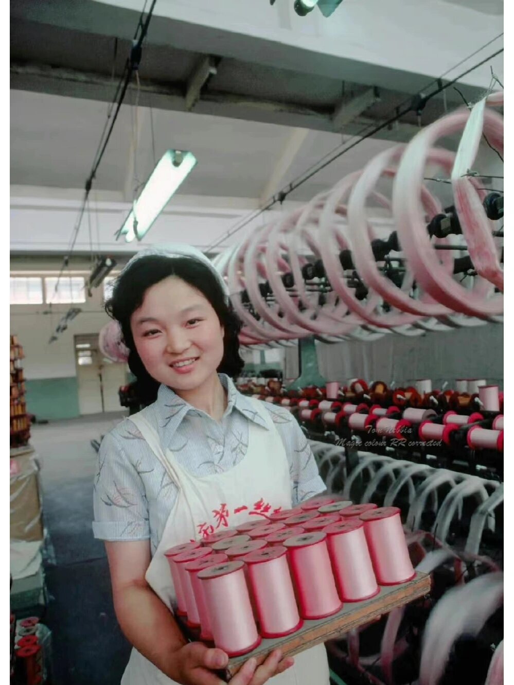 80年代,纺织厂女工