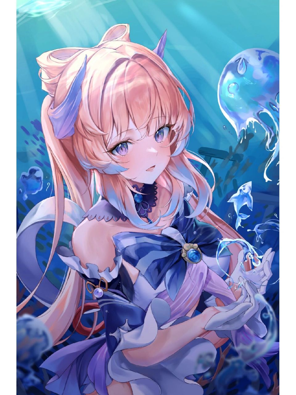 二次元美图|《原神》珊瑚宫心海 获取原图请私信我