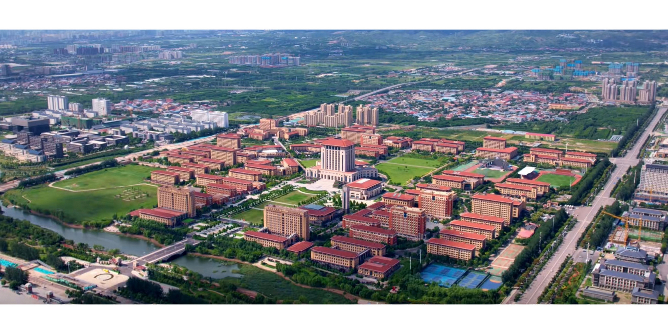 太原理工大学明向校区航拍 太原理工大学明向校区航拍图