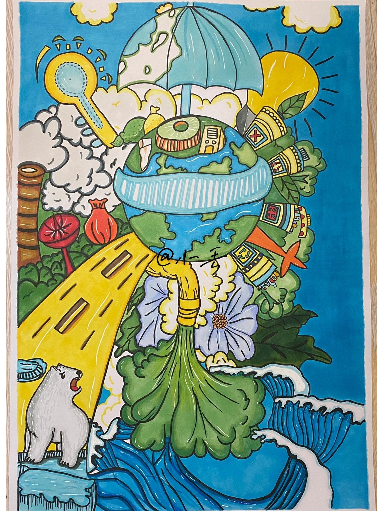 保护地球家园主题绘画