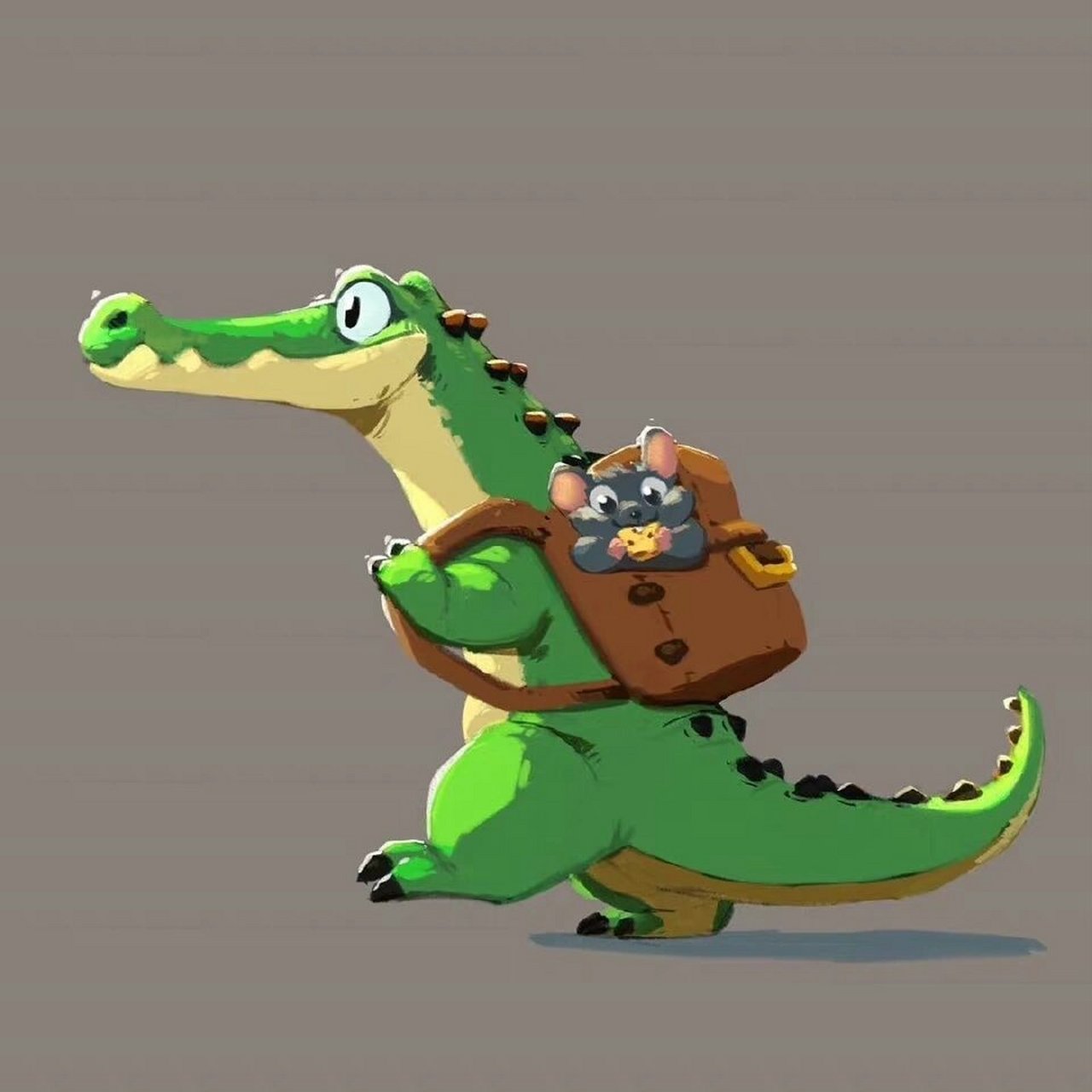 可爱的恐龙动漫动物手绘素材