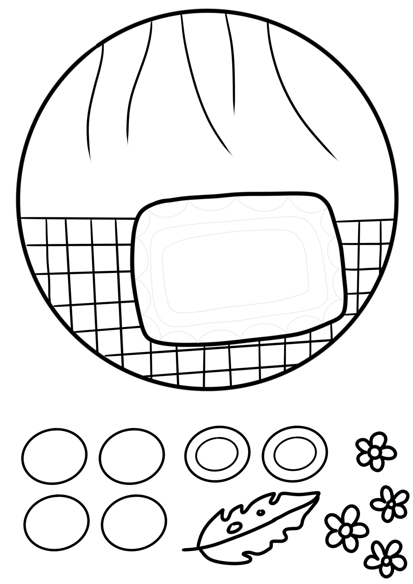 清明节主题手工《清明团子》/素材自取 清明节主题手工/可以临摹自己