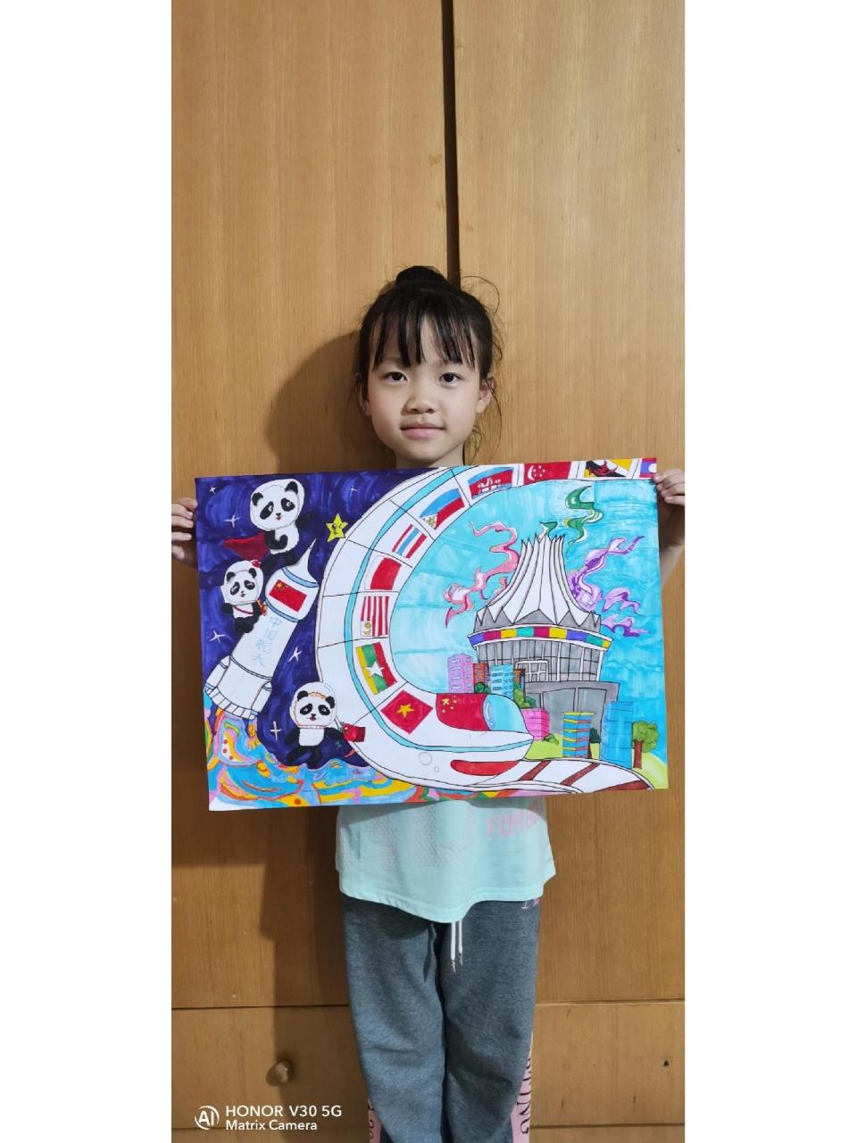 东盟绘画,我们绘就美好未来!      ,比赛作品,禁止临摹!