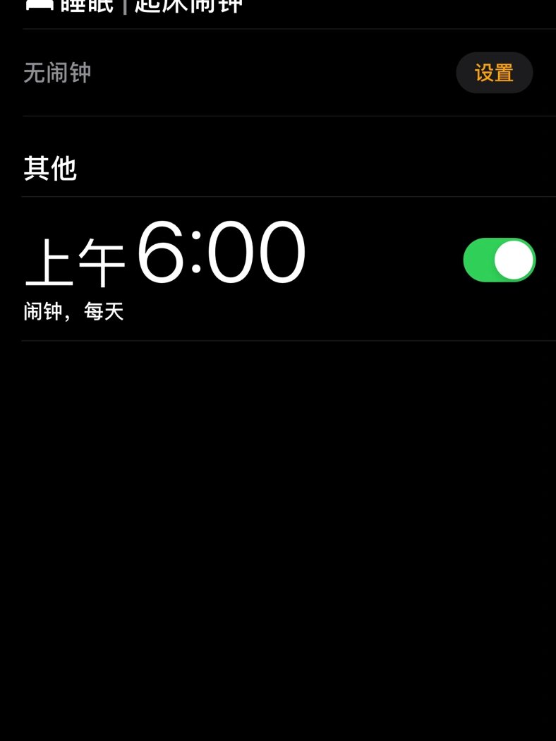 六点的闹钟,不用闹了! 我不睡了!