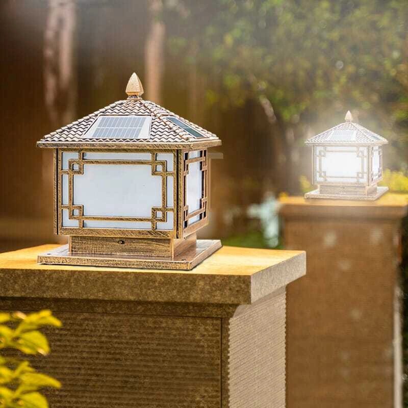 别墅柱头灯门柱灯中式户外庭院大门围墙头灯