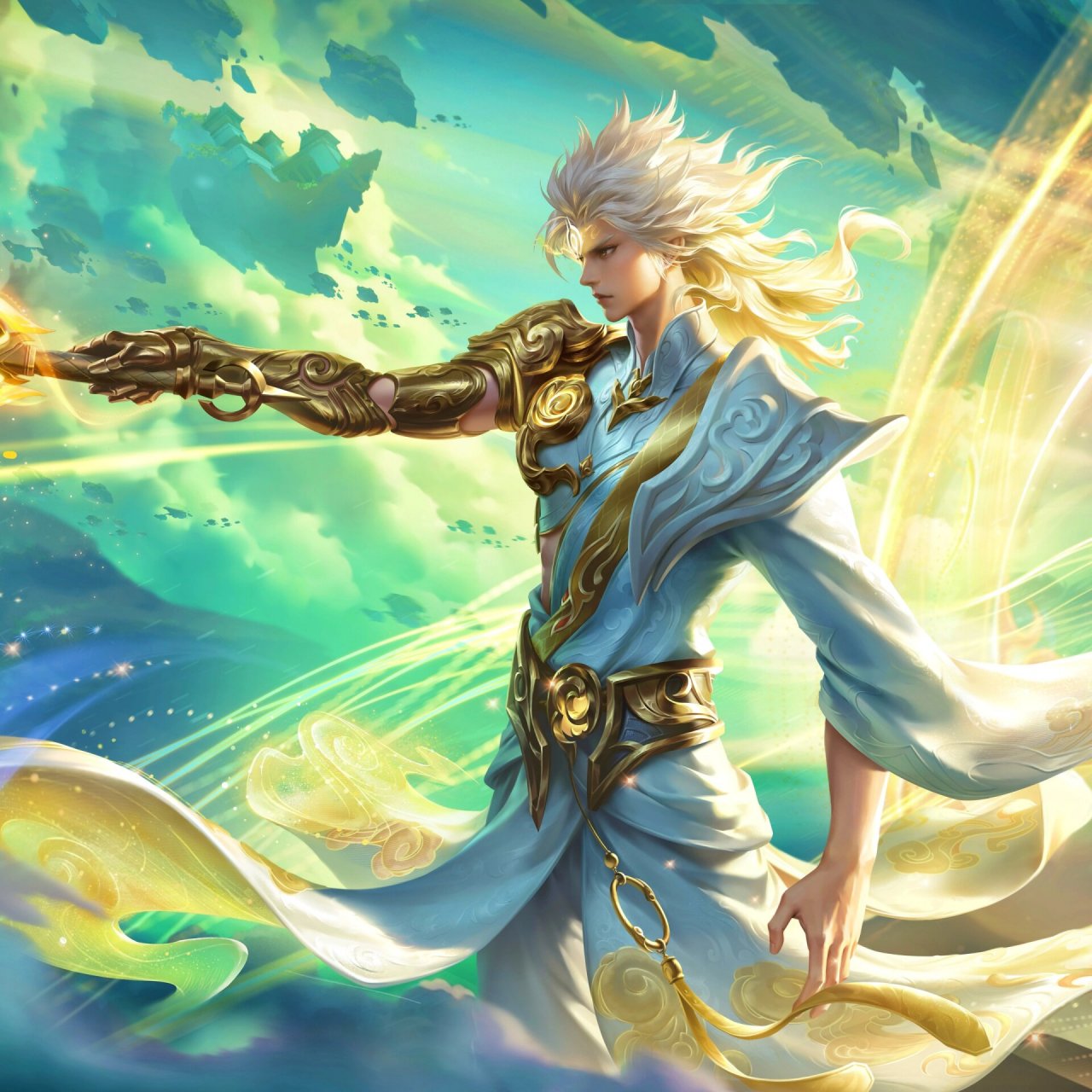 李白-碎月剑心(无双限定)高清海报(live) 有一说一白哥的这款无双皮肤