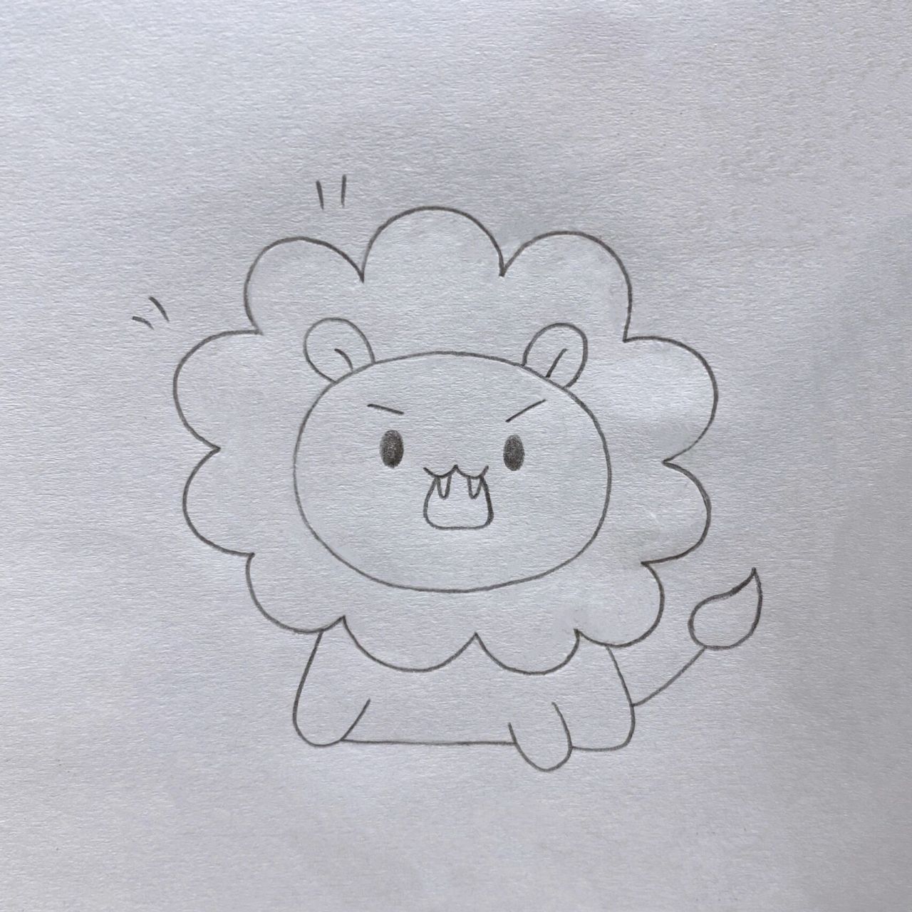 小狮子简笔画教程