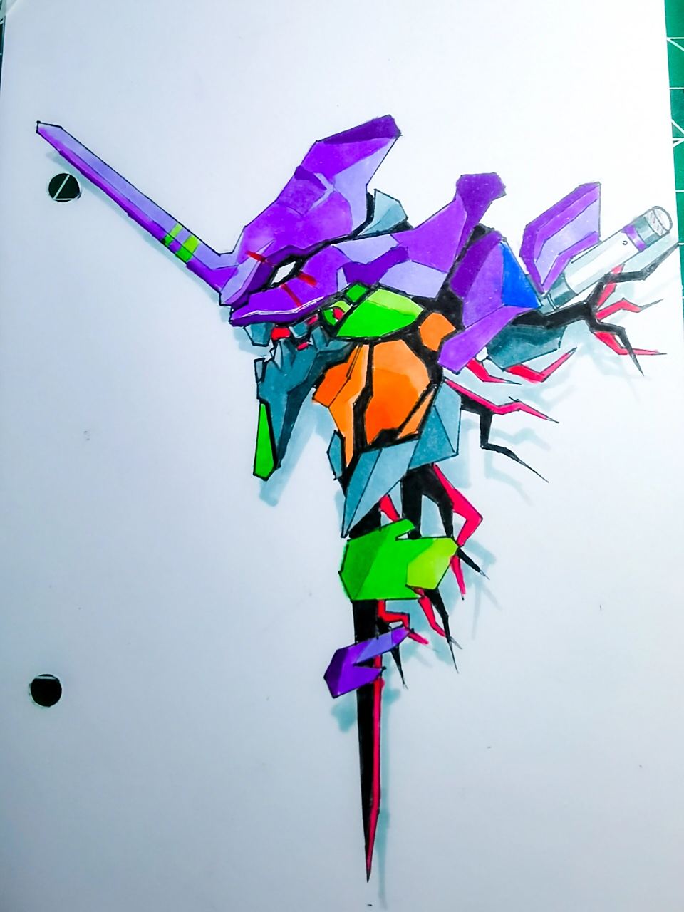 【eva初号机】马克笔手绘