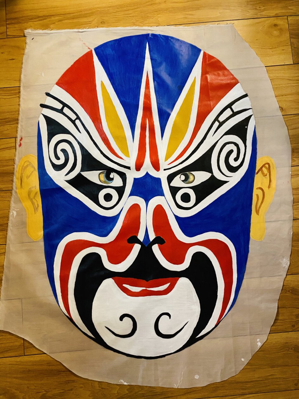 京剧脸谱之蓝脸的窦尔敦2021年10月12日