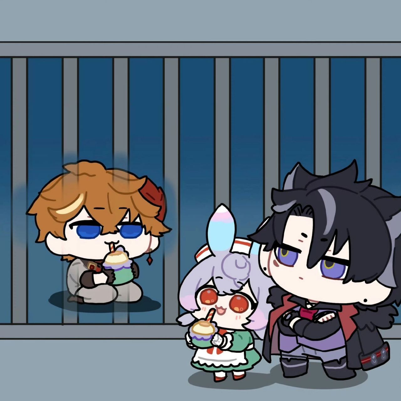 【达达利亚&希格雯&莱欧斯利】喝喝你的 一种枫丹特色的探监方式 	 x