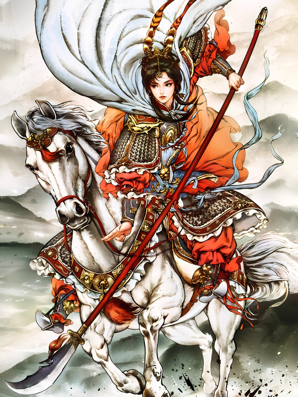 ai_碧血杨家将(穆桂英) 穆桂英,原为穆柯寨穆羽之女,传说有黎山老母