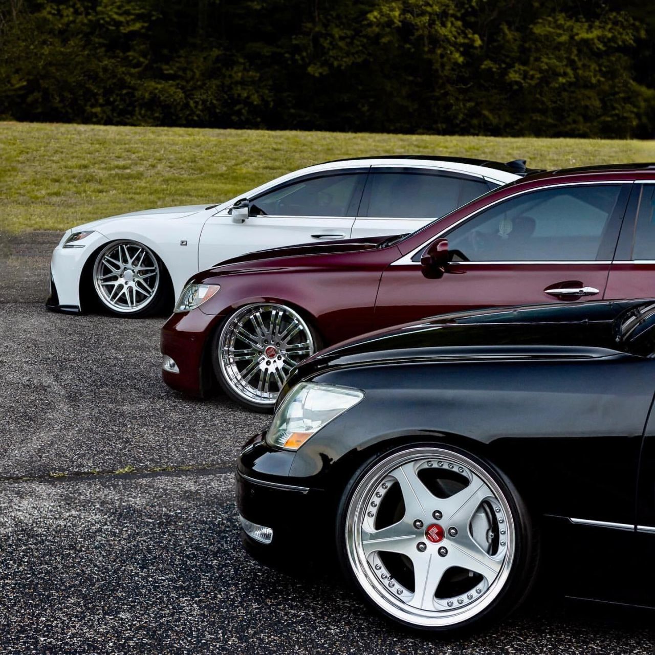 我丢 ls三代同堂 06年的ls430 10年的ls460 18年的ls550 满满都是经典