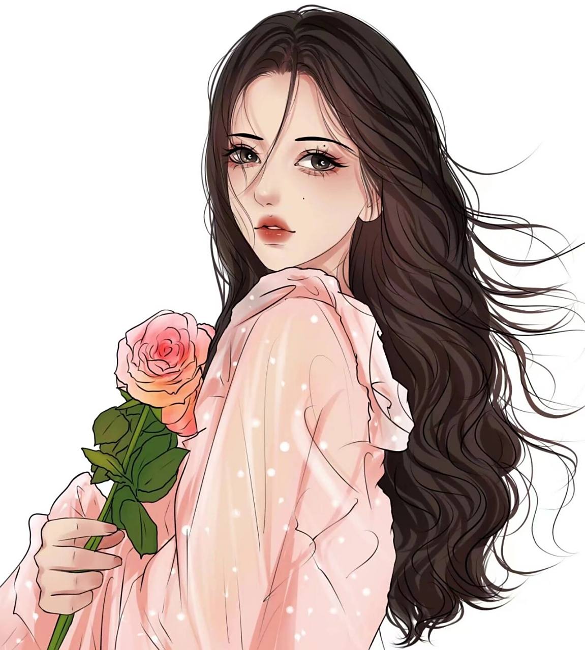 手绘画一个优雅高贵的女生动漫头像 画画日常分享  分享一组优雅高贵