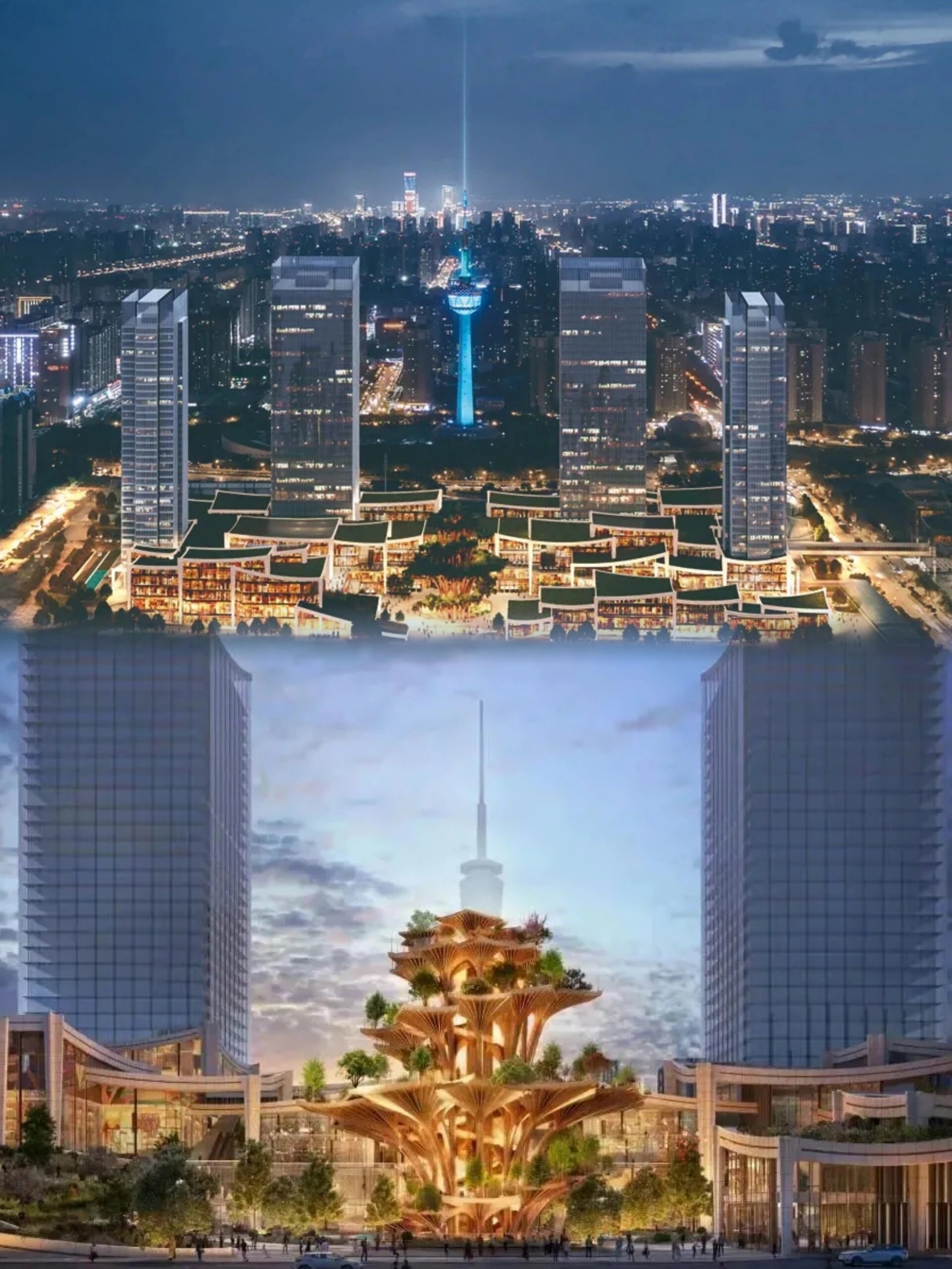 西安万象城位于长安路电视塔,原曲江会展中心旧址.项目总体量约55