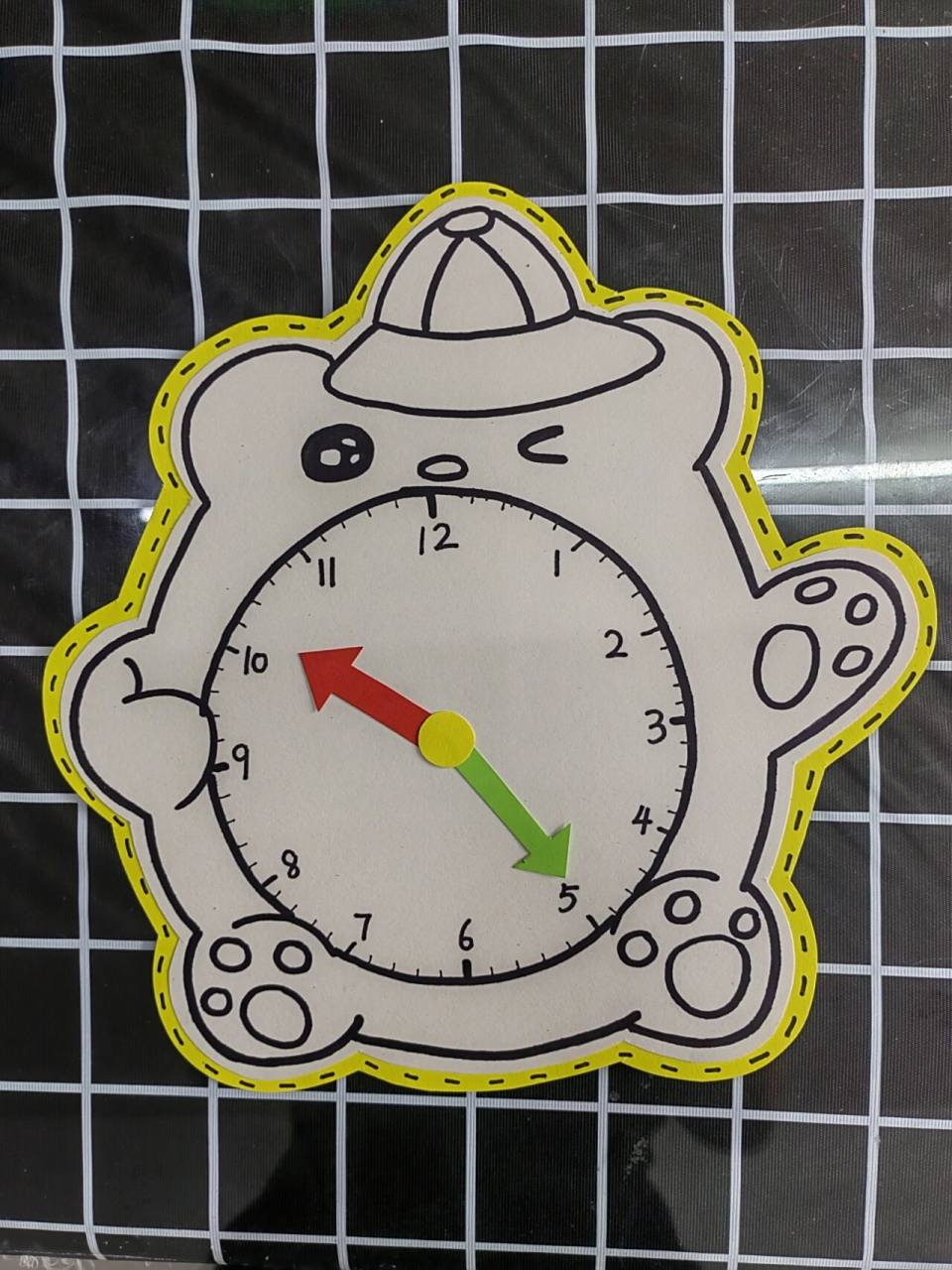 一二年级数学《认识钟表》,小学生必备手工 手工钟表,认识时间自制