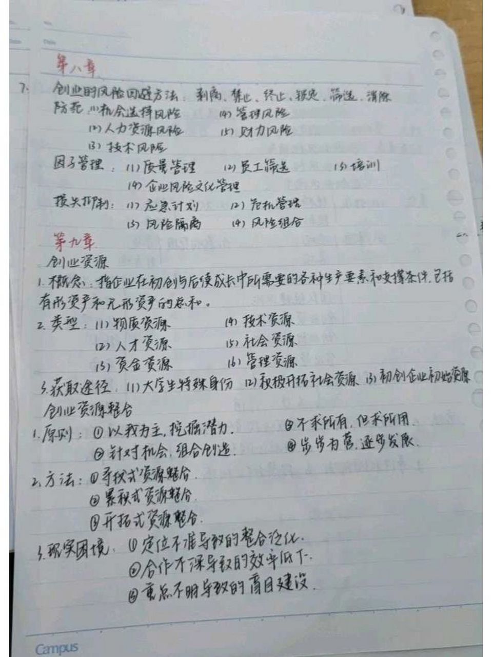 大学生创新创业基础笔记 第7-9章