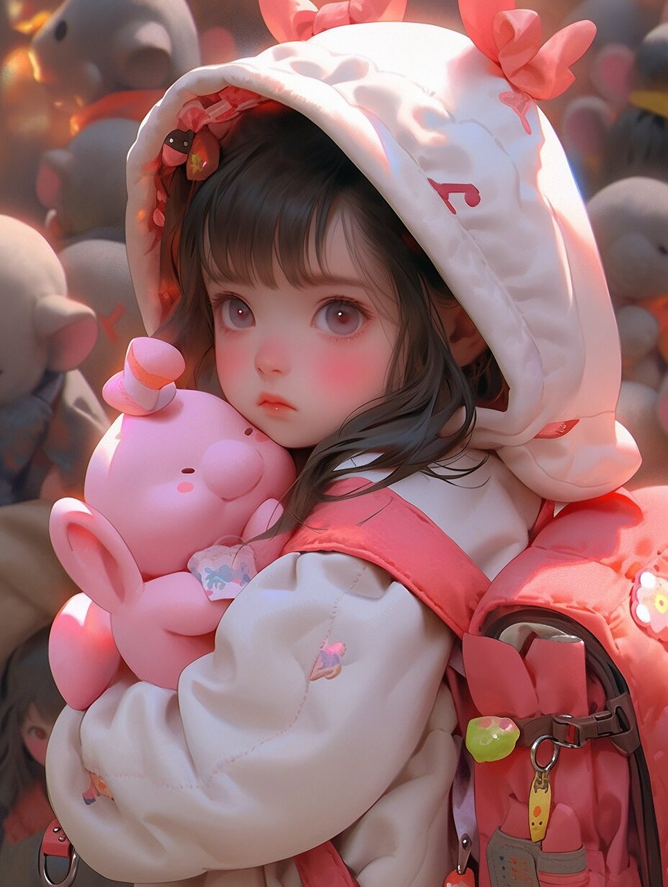 插画壁纸可爱小女孩 9697 插画壁纸可爱小女孩.