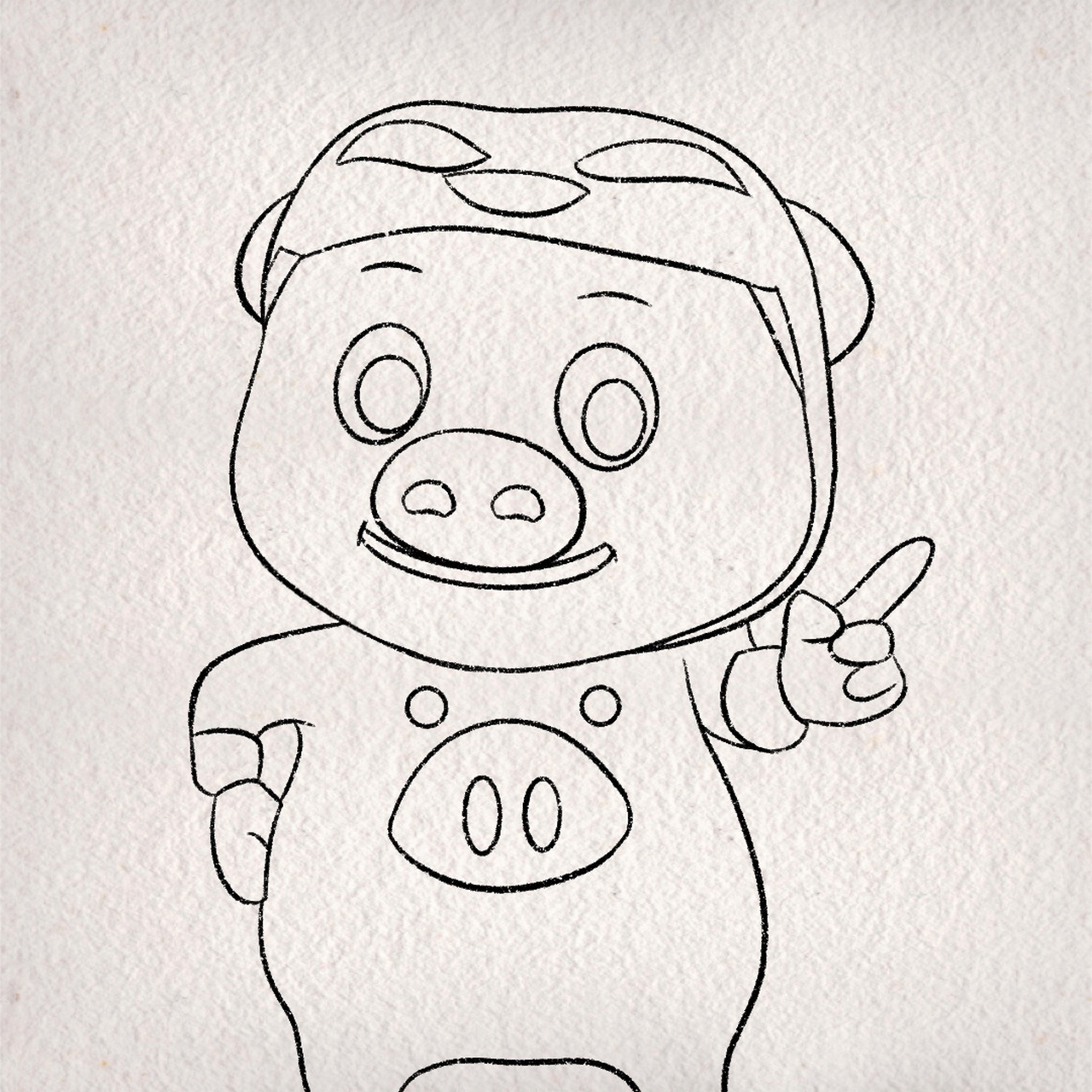 猪猪侠儿童画简笔画图片