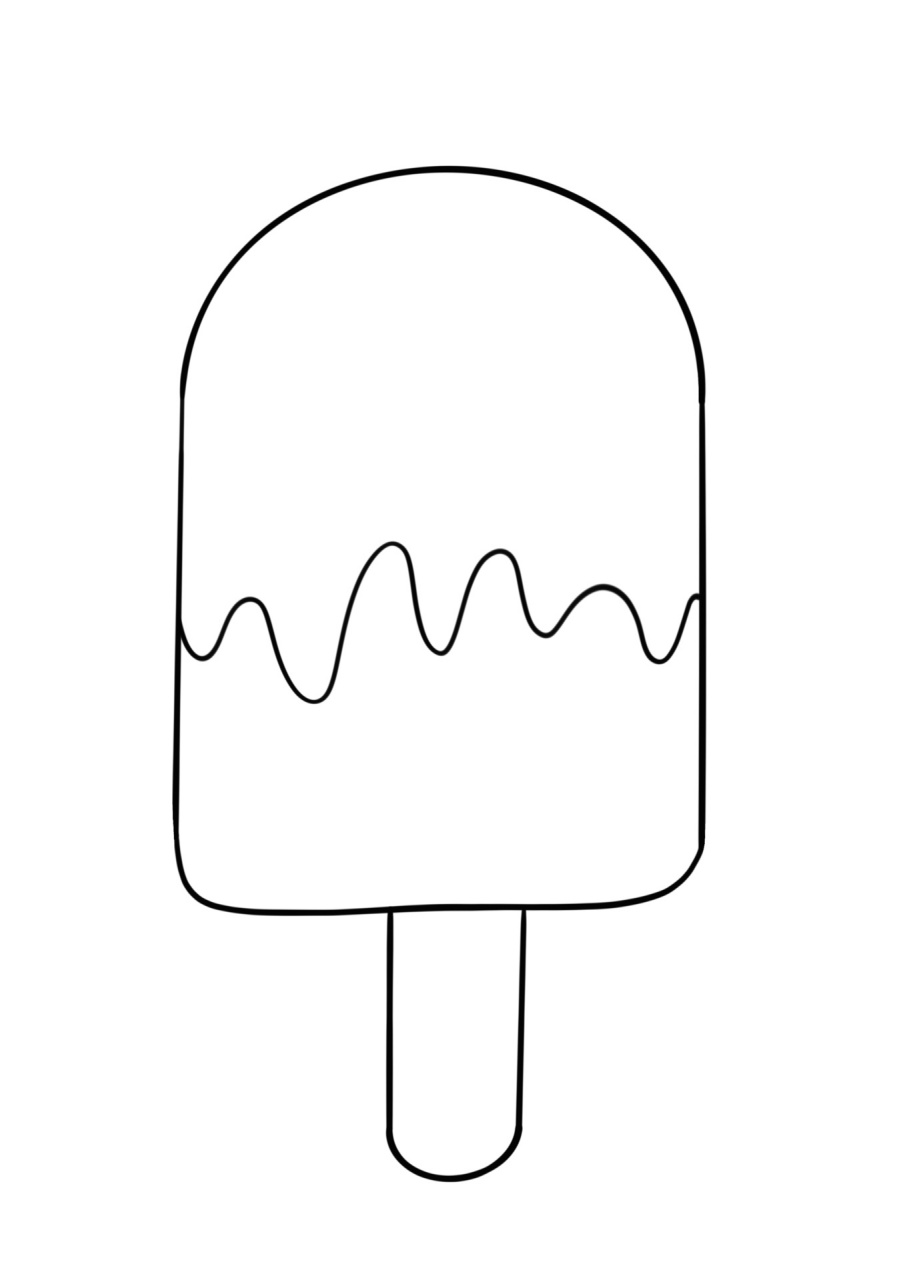 可爱的简笔画冰淇淋图片