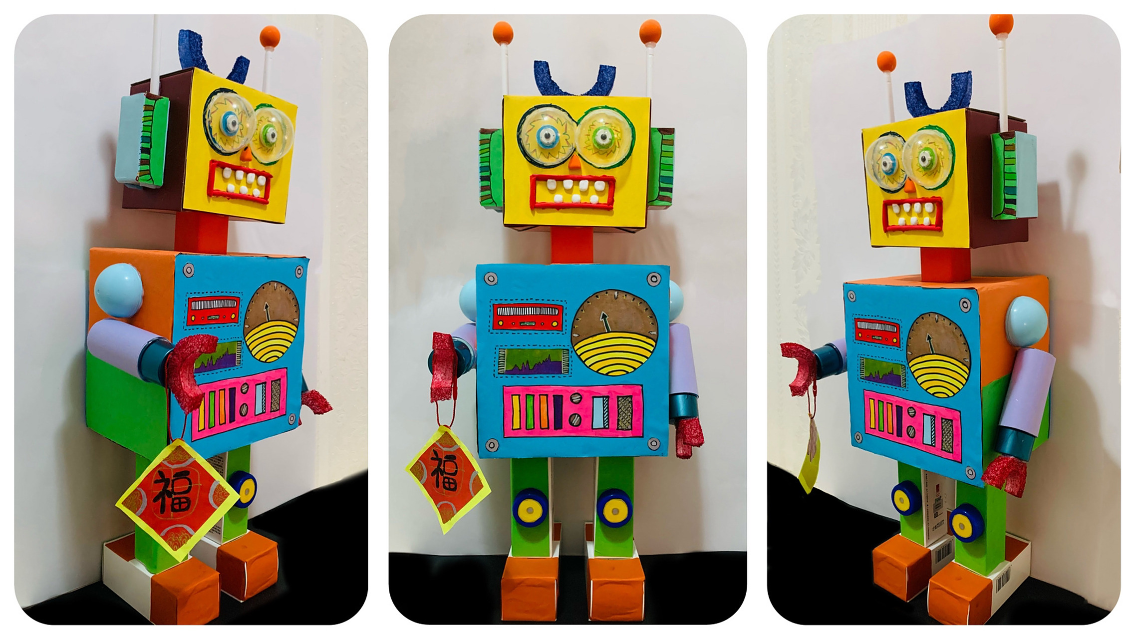 一年级数学实践作业 立体拼搭作品 我是小小设计师:用生活中常见的长