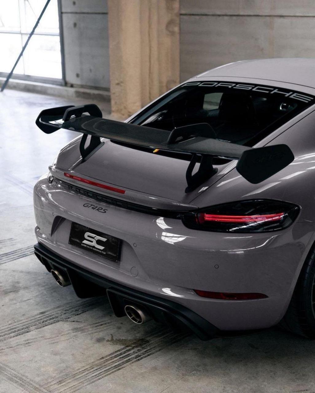 【每日分享改色膜案例】保时捷718 gt4rs:岩浆灰