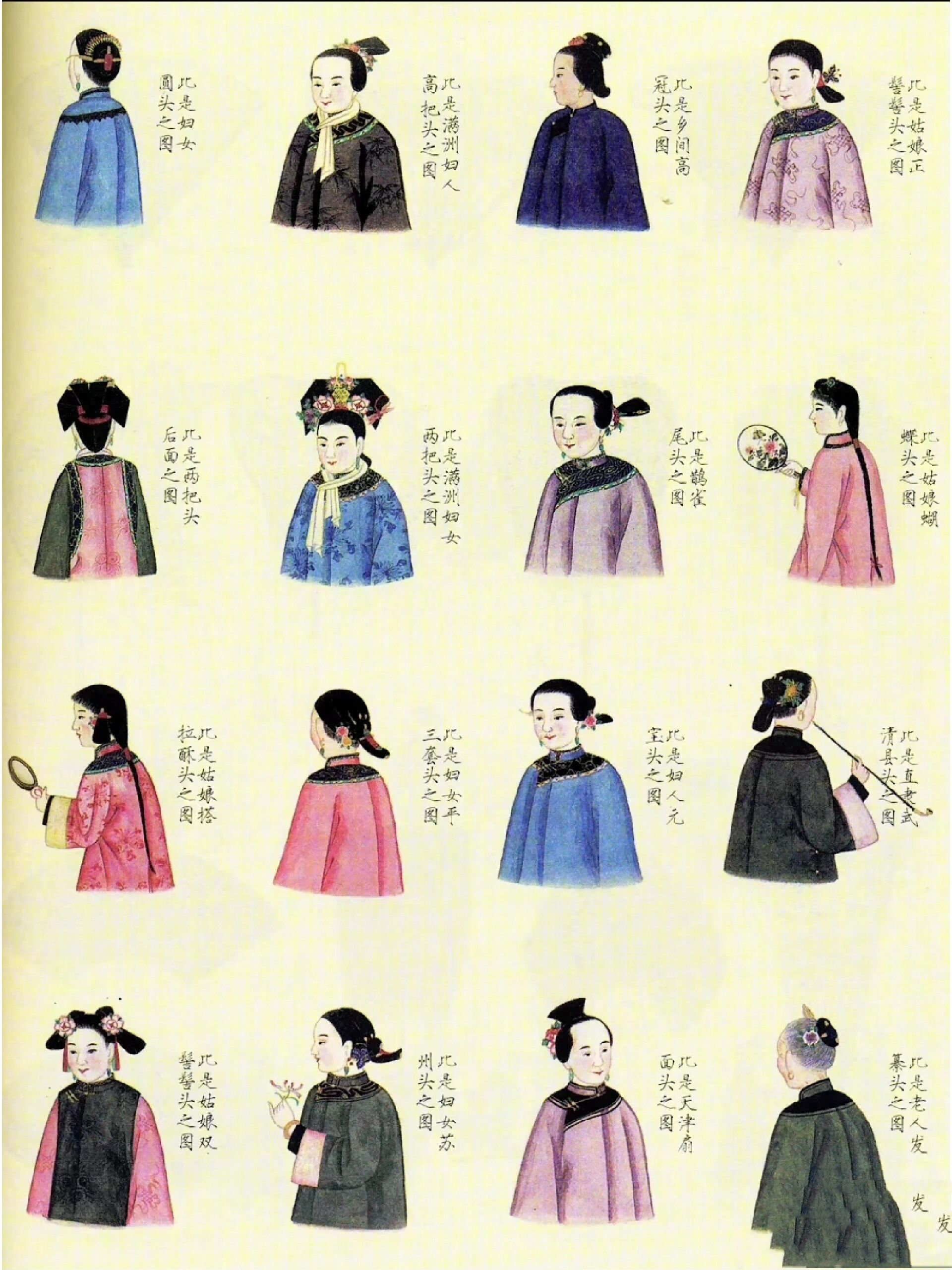 清代女性发型大全