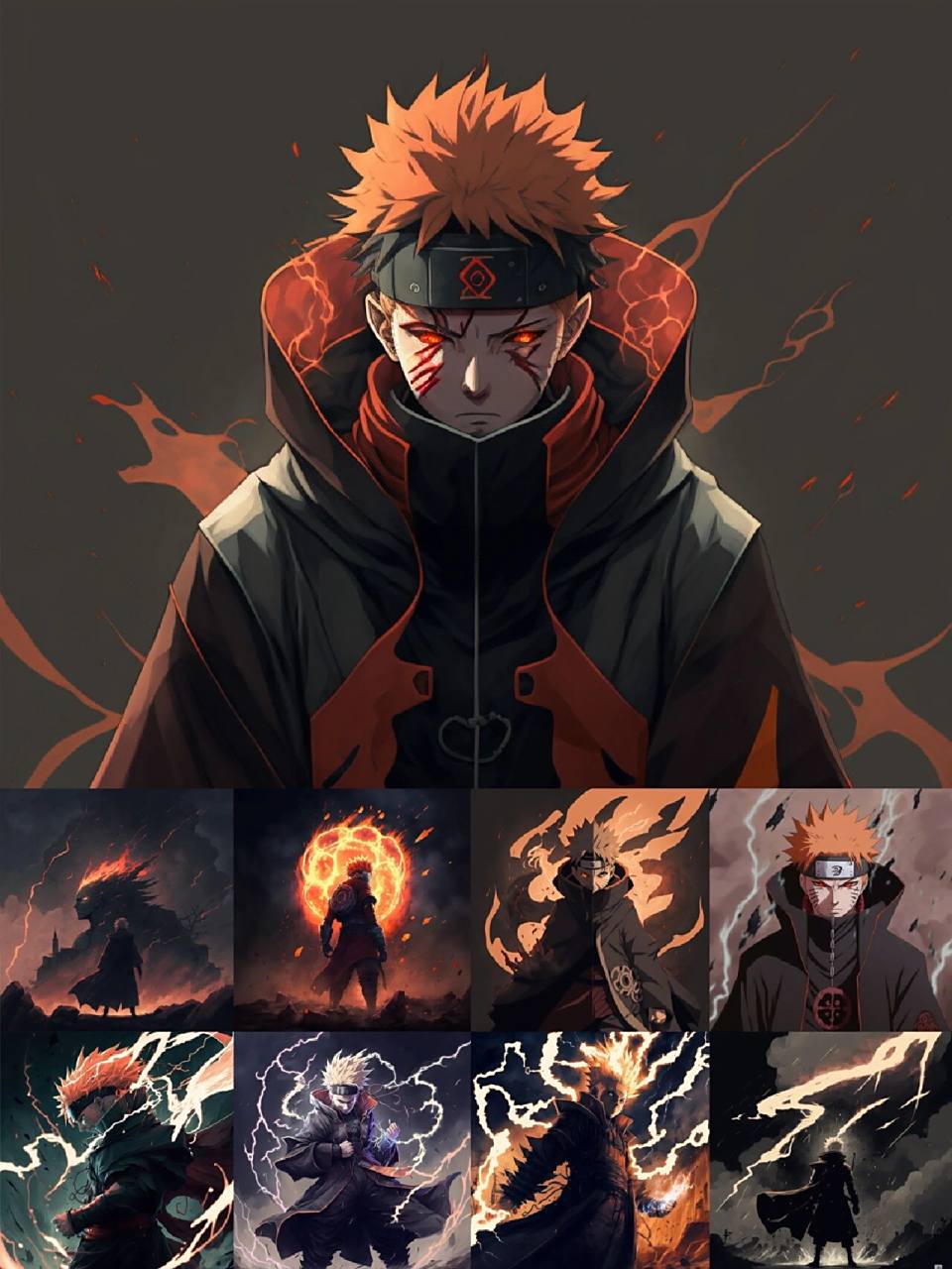 ai生成·火影忍者佩恩风格头像