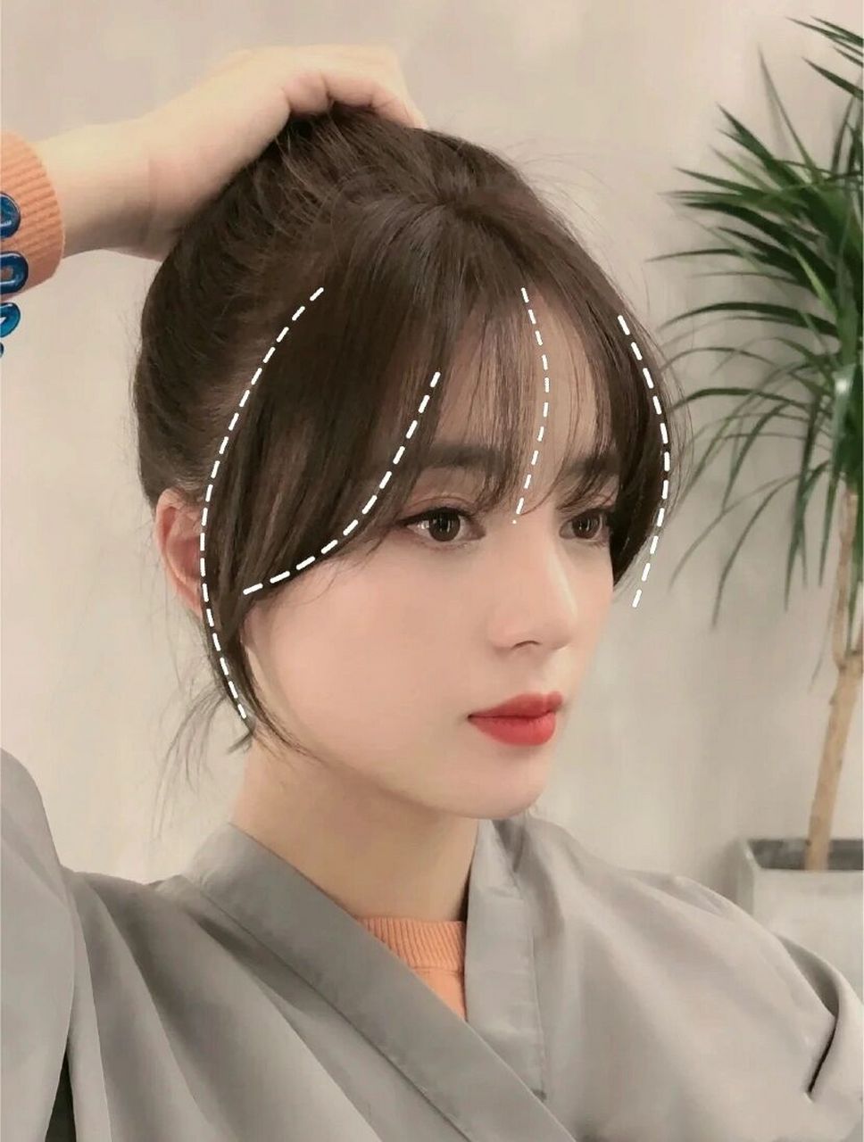 八字刘海90法式刘海 两款修饰脸型的刘海八字刘海:很好的修饰脸型两
